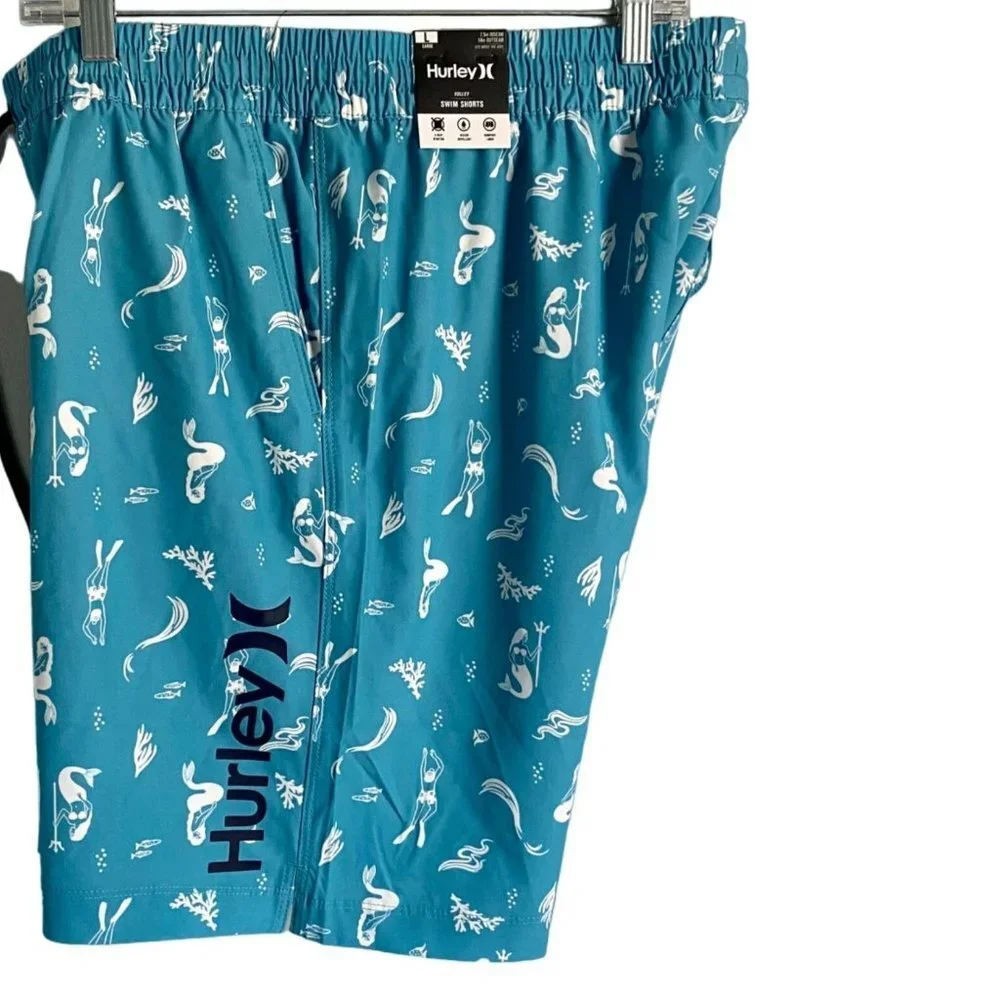 Hurley Volley Swim Shorts Men's Medium Pockets NEW NWT
